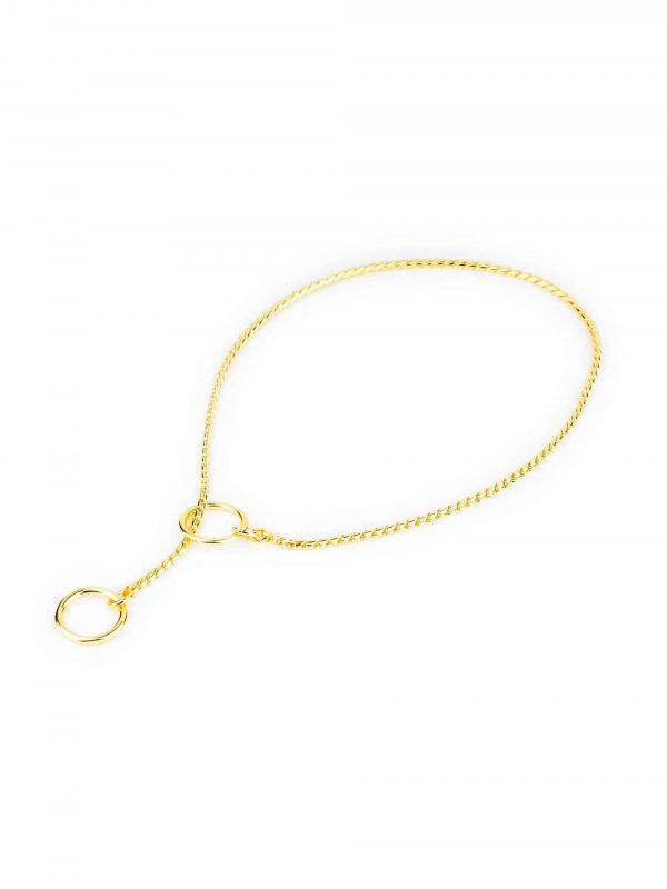 Luxury Gold Snake Chain Show Choke Collar 3 mm 1