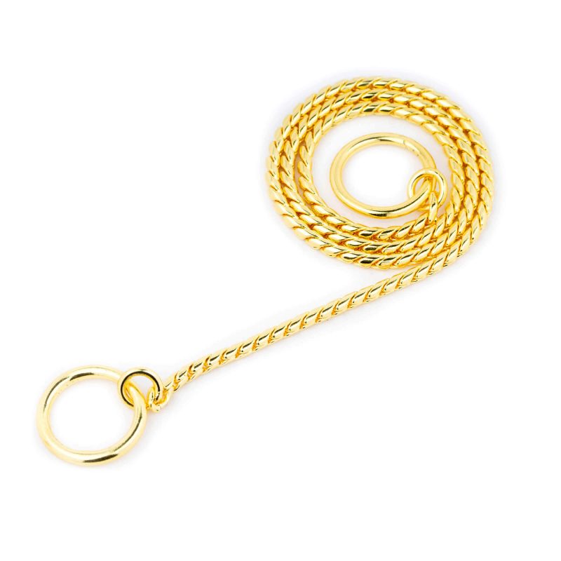 Luxury Gold Snake Chain Show Choke Collar 3 mm 10