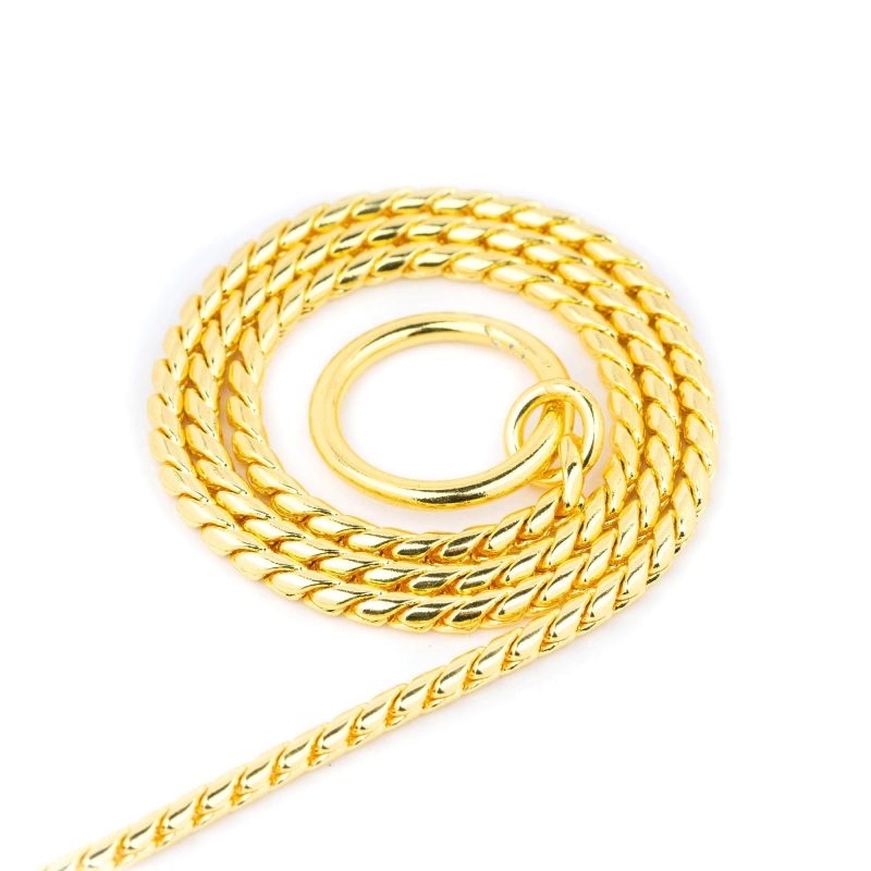 Luxury Gold Snake Chain Show Choke Collar 3 mm 11