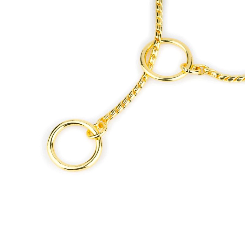 Luxury Gold Snake Chain Show Choke Collar 3 mm 3