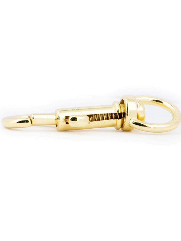 Spring Snap Hook 46 Mm Gold Brass Plated 3