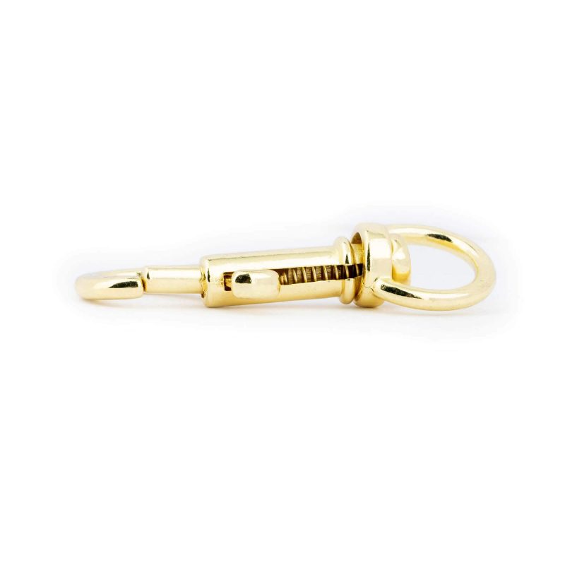 Spring Snap Hook 46 Mm Gold Brass Plated 3