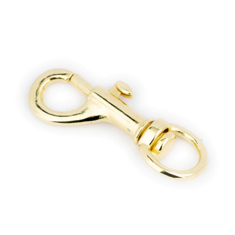 Spring Snap Hook 46 Mm Gold Brass Plated 4
