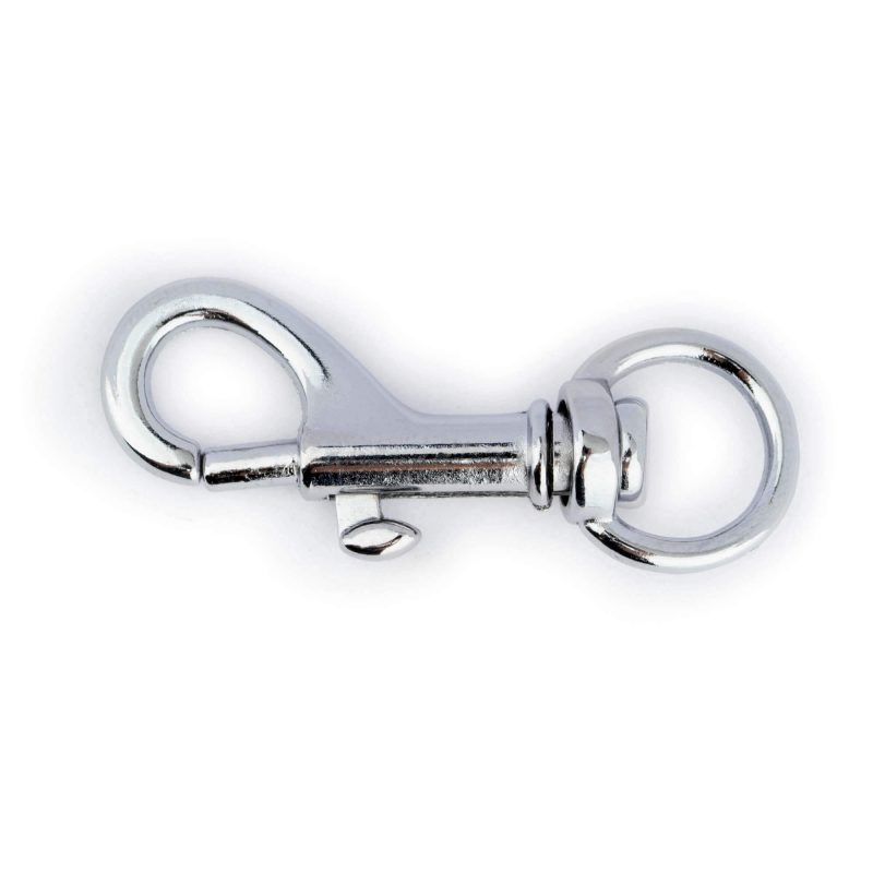 Spring Snap Hook 46 Mm Silver Chrome Plated 2