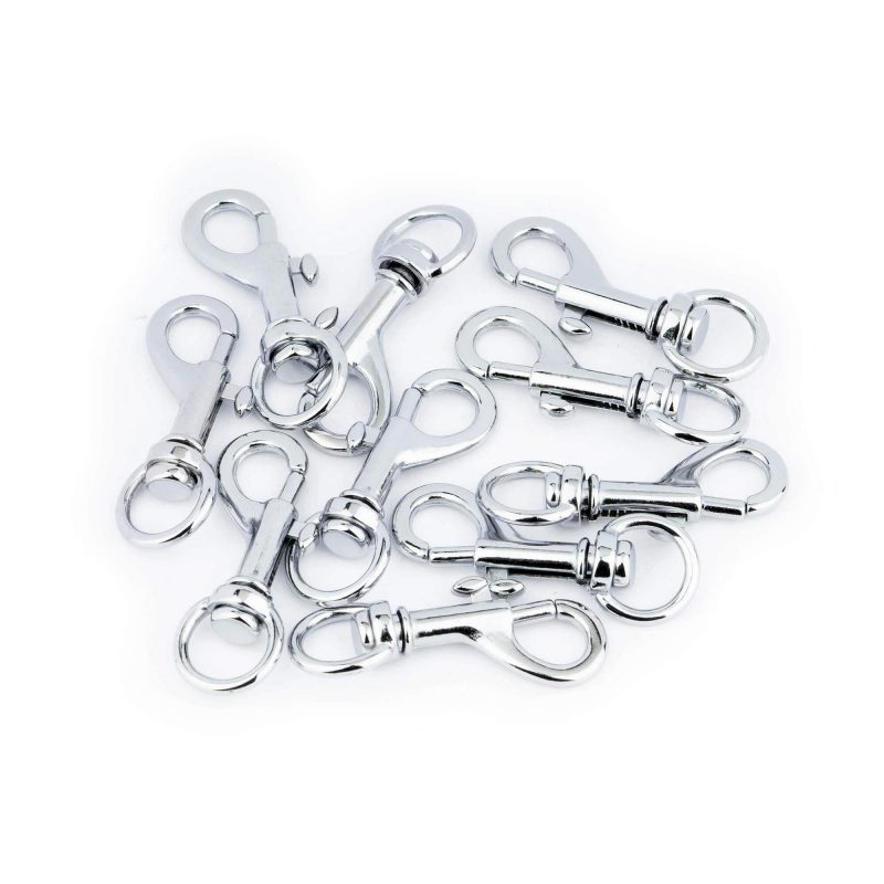 Spring Snap Hook 46 Mm Silver Chrome Plated 4
