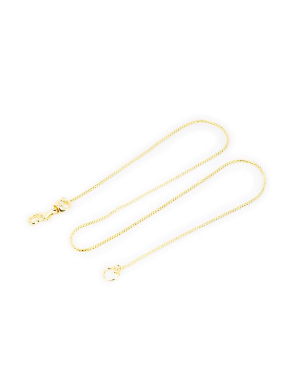 Dog Show Lead Snake Chain Gold Plated 2 mm 90 cm 1