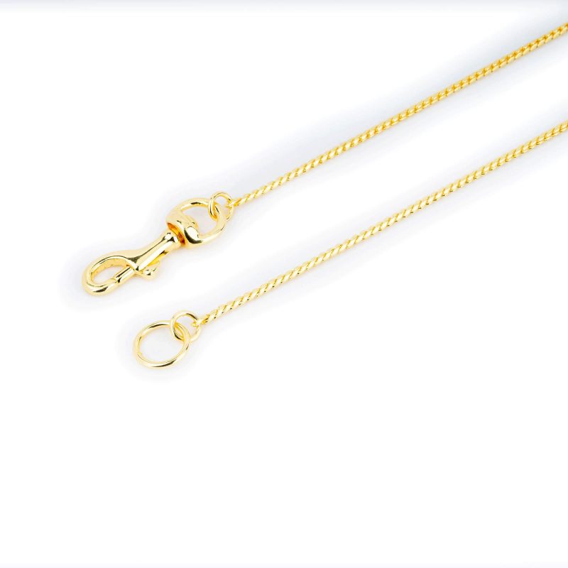 Dog Show Lead Snake Chain Gold Plated 2 mm 90 cm 2