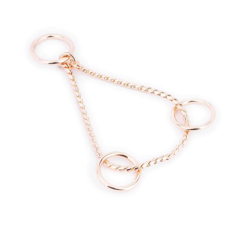 Martingale Snake Chain For Dog Collar Rose Gold 3 mm 2