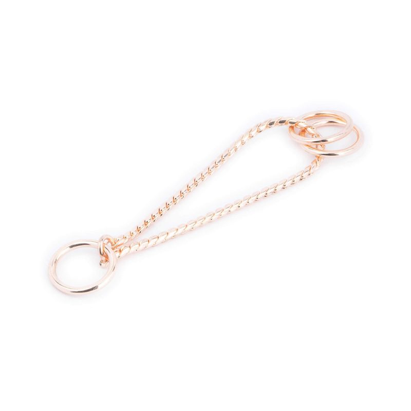 Martingale Snake Chain For Dog Collar Rose Gold 3 mm 3