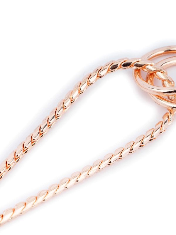 Martingale Snake Chain For Dog Collar Rose Gold 3 mm 4