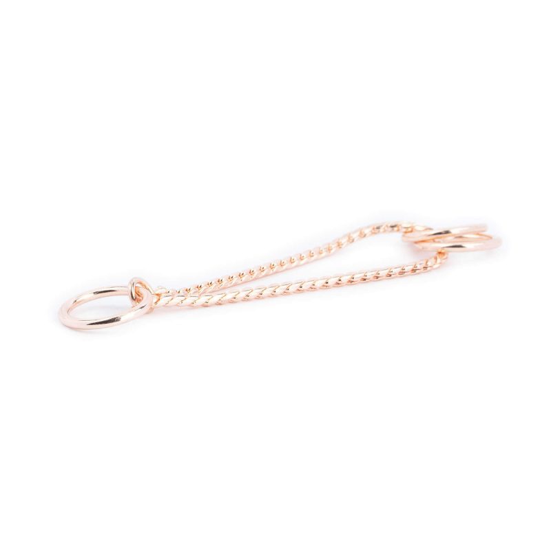 Martingale Snake Chain For Dog Collar Rose Gold 3 mm 5