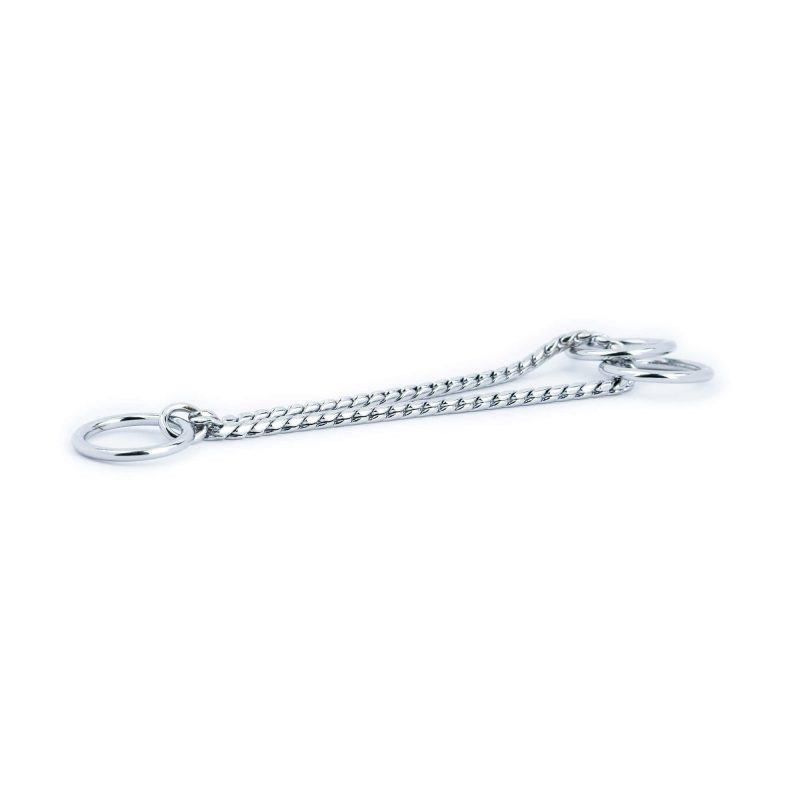 Martingale Snake Chain For Dog Collar Silver Chrome 3 mm 4
