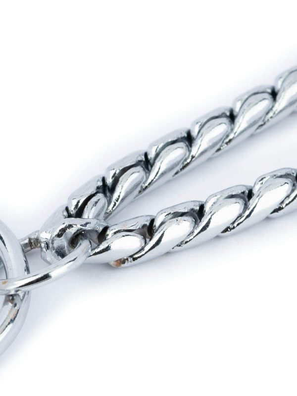 Martingale Snake Chain For Dog Collar Silver Chrome 5 mm 5