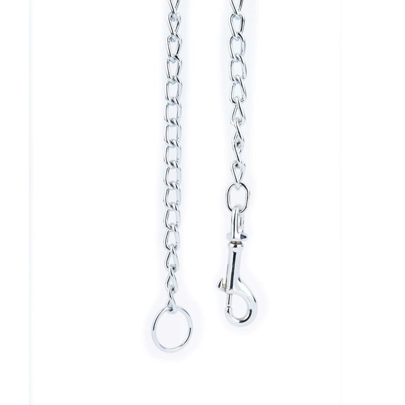 dog chain leash without handle silver steel 90 cm 7