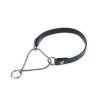 unique martingale dog collar black chrome snake chain 1