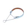 unique martingale dog collar blue silver leather 1