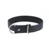 choke collar for large dogs black embossed leather 1