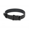 wedding dog collar black full grain leather 1