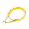 yellow dog collar gold martingale chain 1