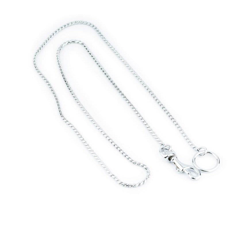 Dog Show Lead Snake Chain Chrome Plated 2 mm 90 cm 8