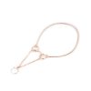 dog show collar rose gold snake chain martingale 3 mm 1